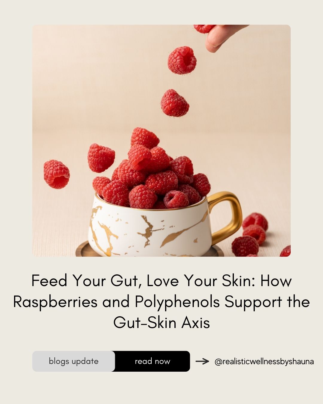 Feed Your Gut, Love Your Skin: How Raspberries and Polyphenols Support the Gut–Skin Axis